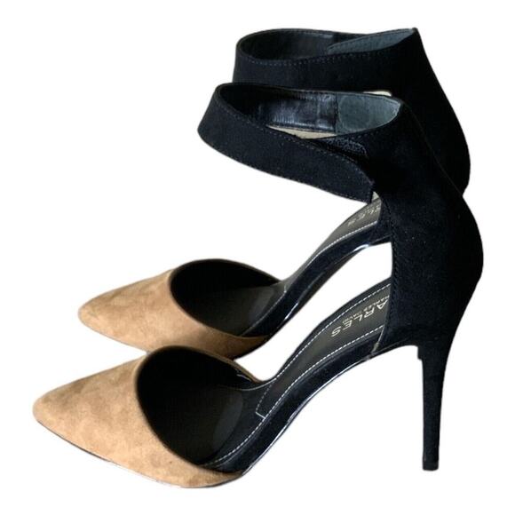 Charles David Shoes Women's Size 9M Pointy Stiletto Pumps Ankle Strap Two-Tone - Picture 6 of 13